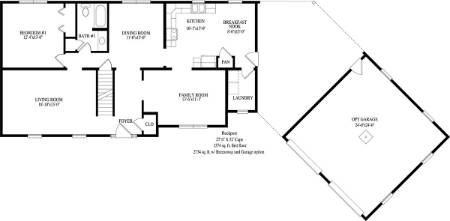 Rockport Modular Home Floor Plan First Floor